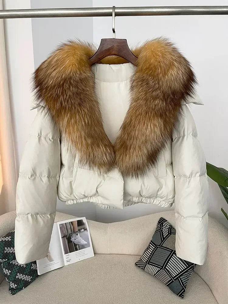 Short Fox Fur Down Puffer - P12 Hub Europe