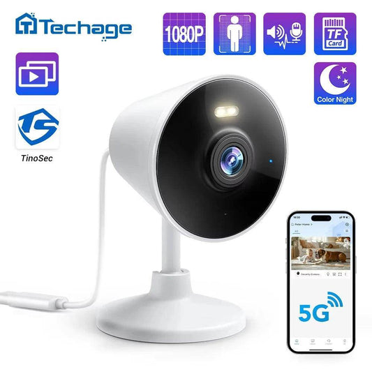 Indoor Camera 2MP WiFi Human Detect, 2-Way Audio, Alexa - P12 Hub Europe