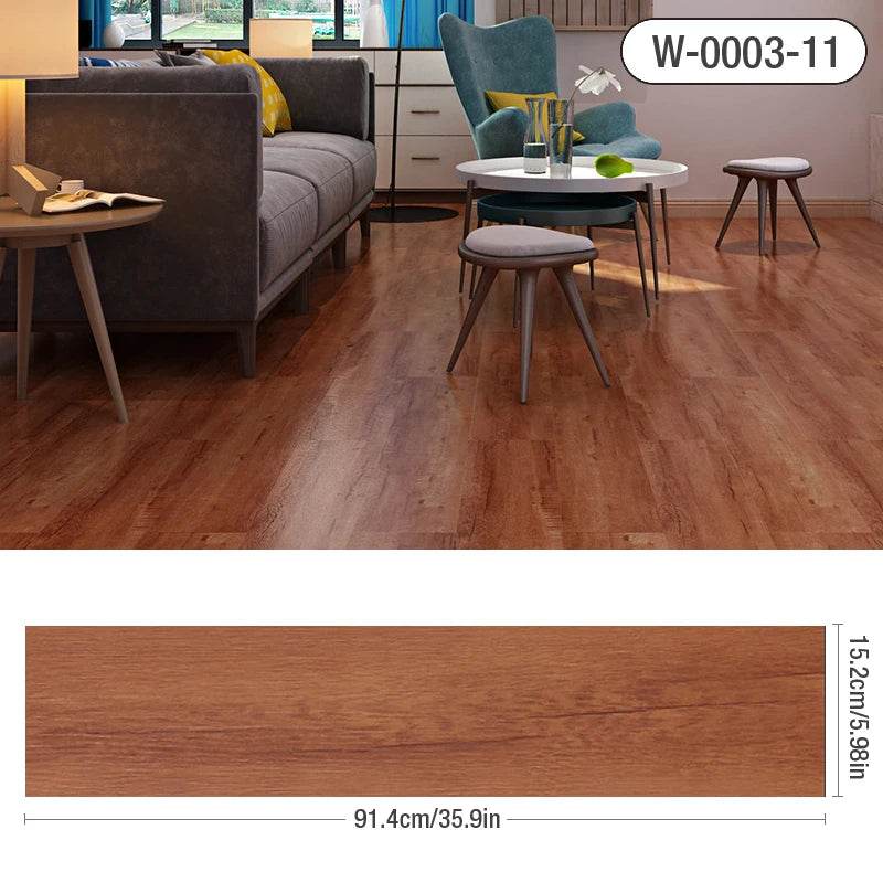 3D Self-Adhesive thick Wood Grain Floor sticker Wallpaper Modern Wall Sticker Waterproof Living Room Toilet Kitchen Home Decor - P12 Hub Europe