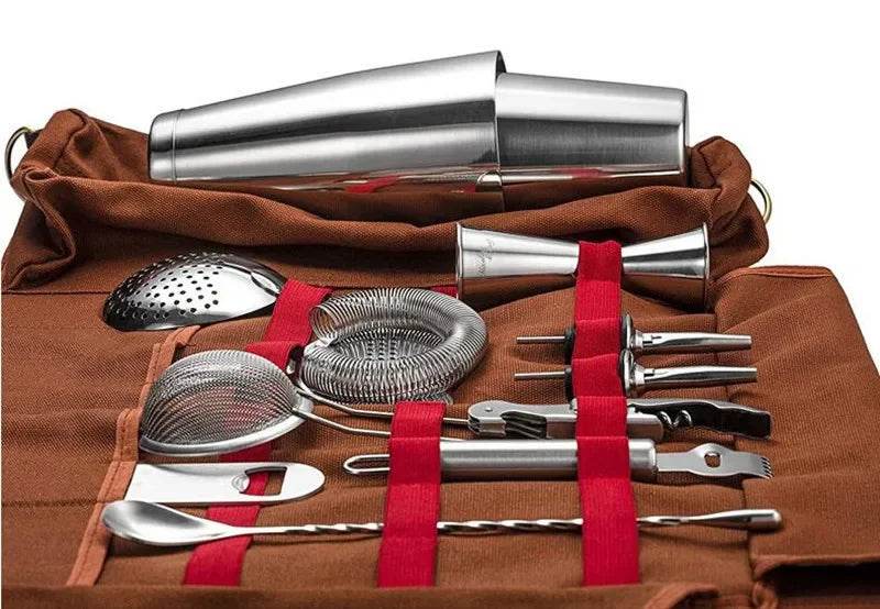 Professional Bartender Travel Bag Portable Bar Canvas Tool Bag Cocktail Shaker Wine Set Storage Bag Without Tools - P12 Hub Europe