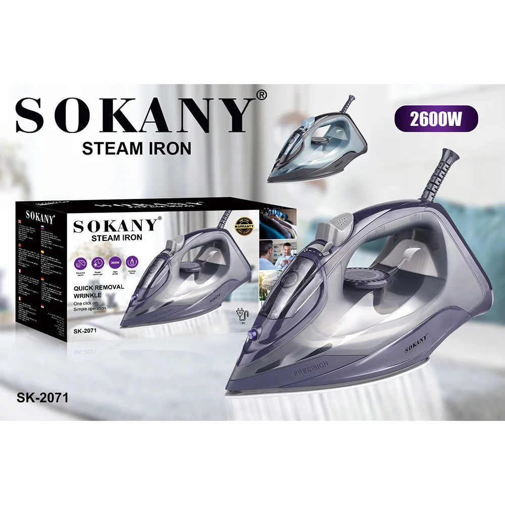 Electric Steam Iron Machine for Clothes Ironer 2600W Portable Steam Ironing Handheld Garment Steamer For Travel Home 핸디 스팀다리미