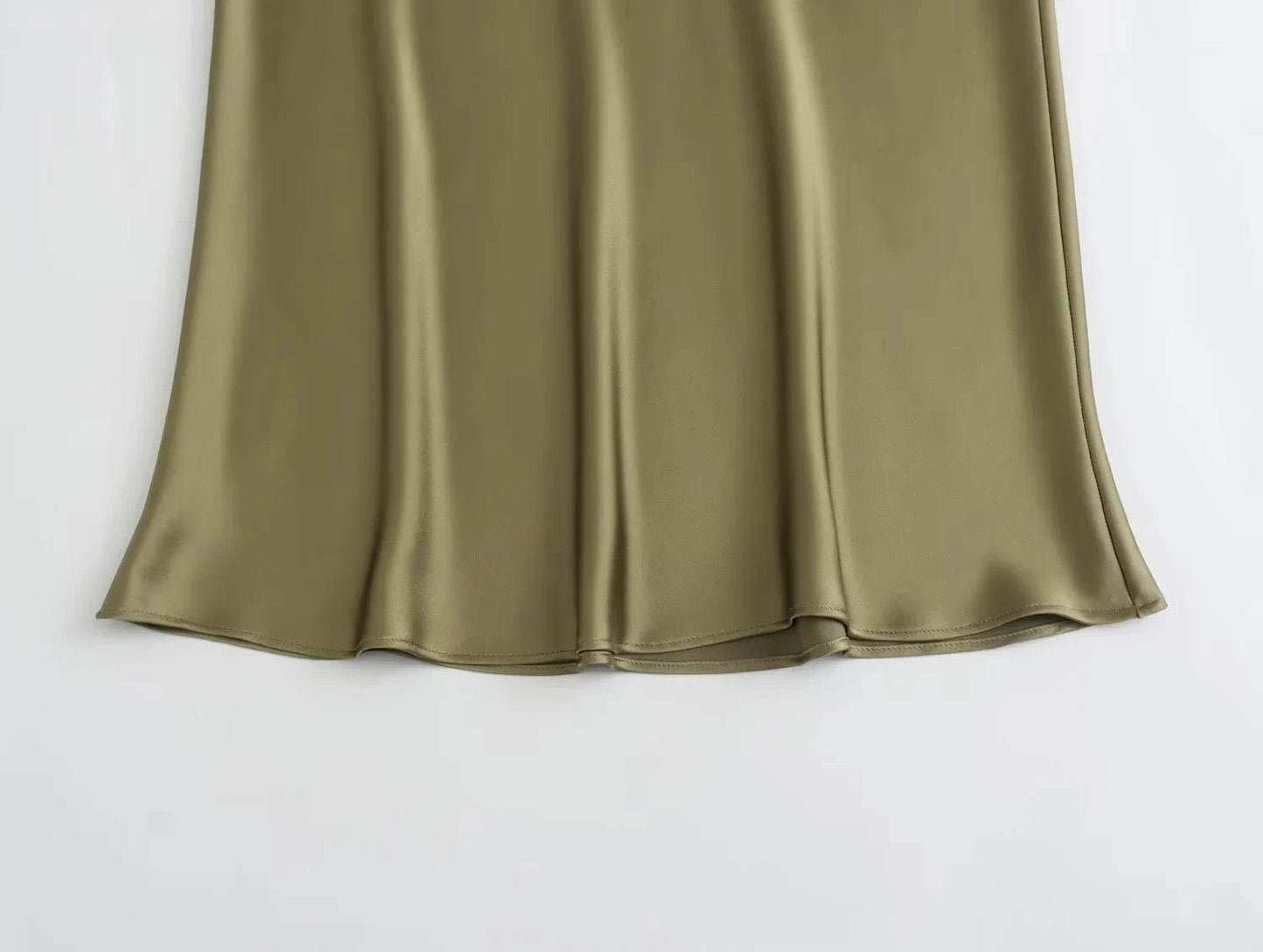Women's Y2K Satin Midi Skirt - P12 Hub Europe