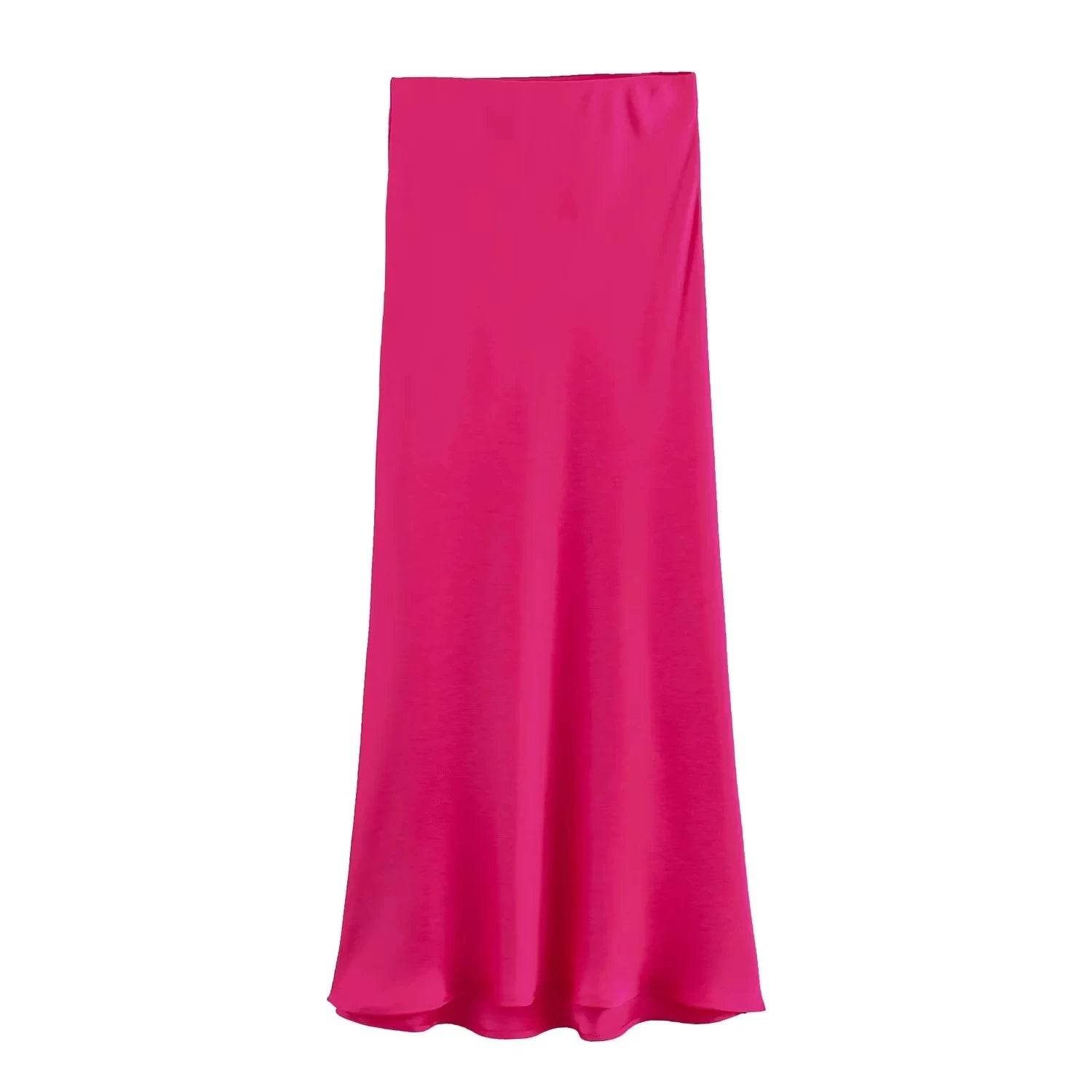 Women's Flowing Satin Midi - P12 Hub Europe