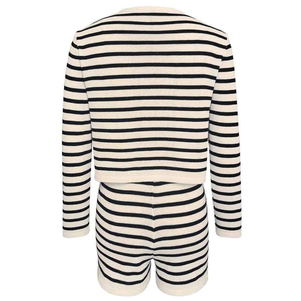 Tossy Zebra Knit Shorts Set - P12 Hub Europe