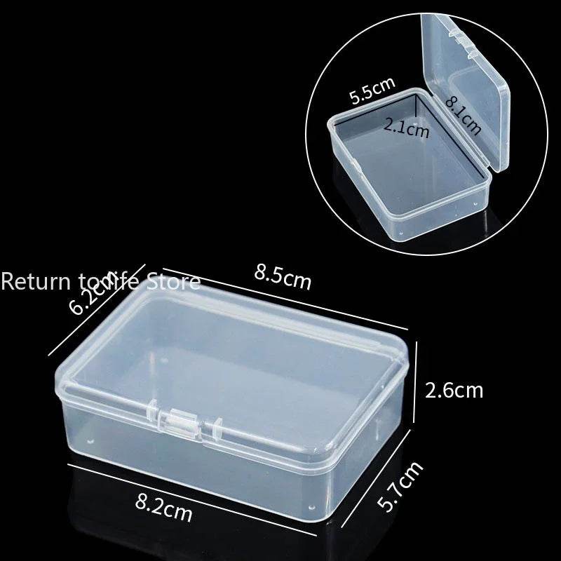 PP Storage Box Mini Transparent Plastic Case Container Square Rectangle Packaging Box for Jewellry Beads Small Items - P12 Hub Europe