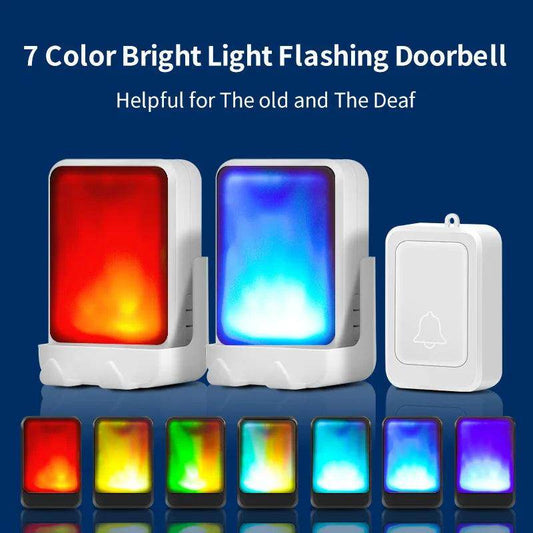 Wireless Doorbell | Flashing Lights, Music, Deaf-Friendly - P12 Hub Europe