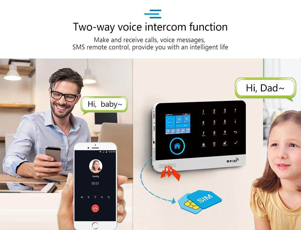 Alarm Smart Tuya WiFi 4G Home - P12 Hub Europe