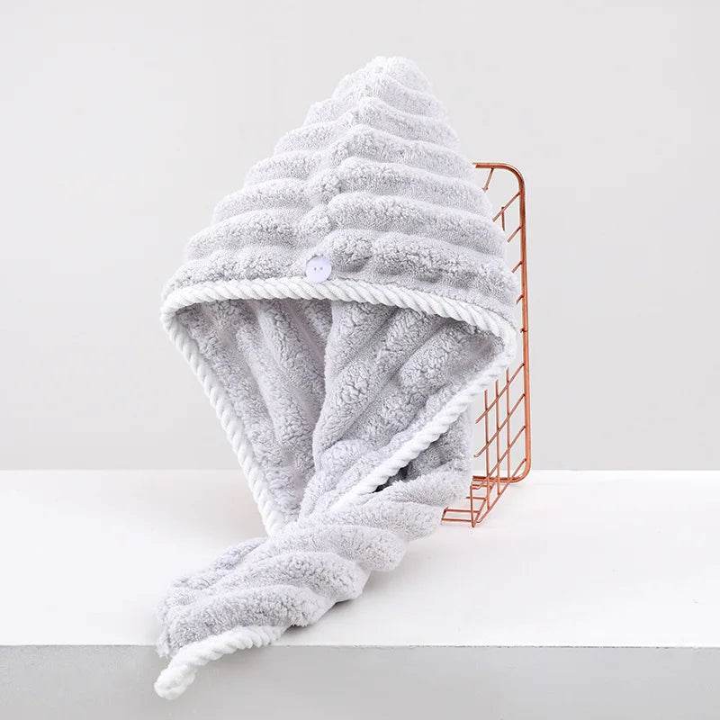 Dry Hair Cap for Women, Thickened and Super Absorbent Headscarf for Wiping Hair, Quick Drying Cap, Dry Hair Towel - P12 Hub Europe