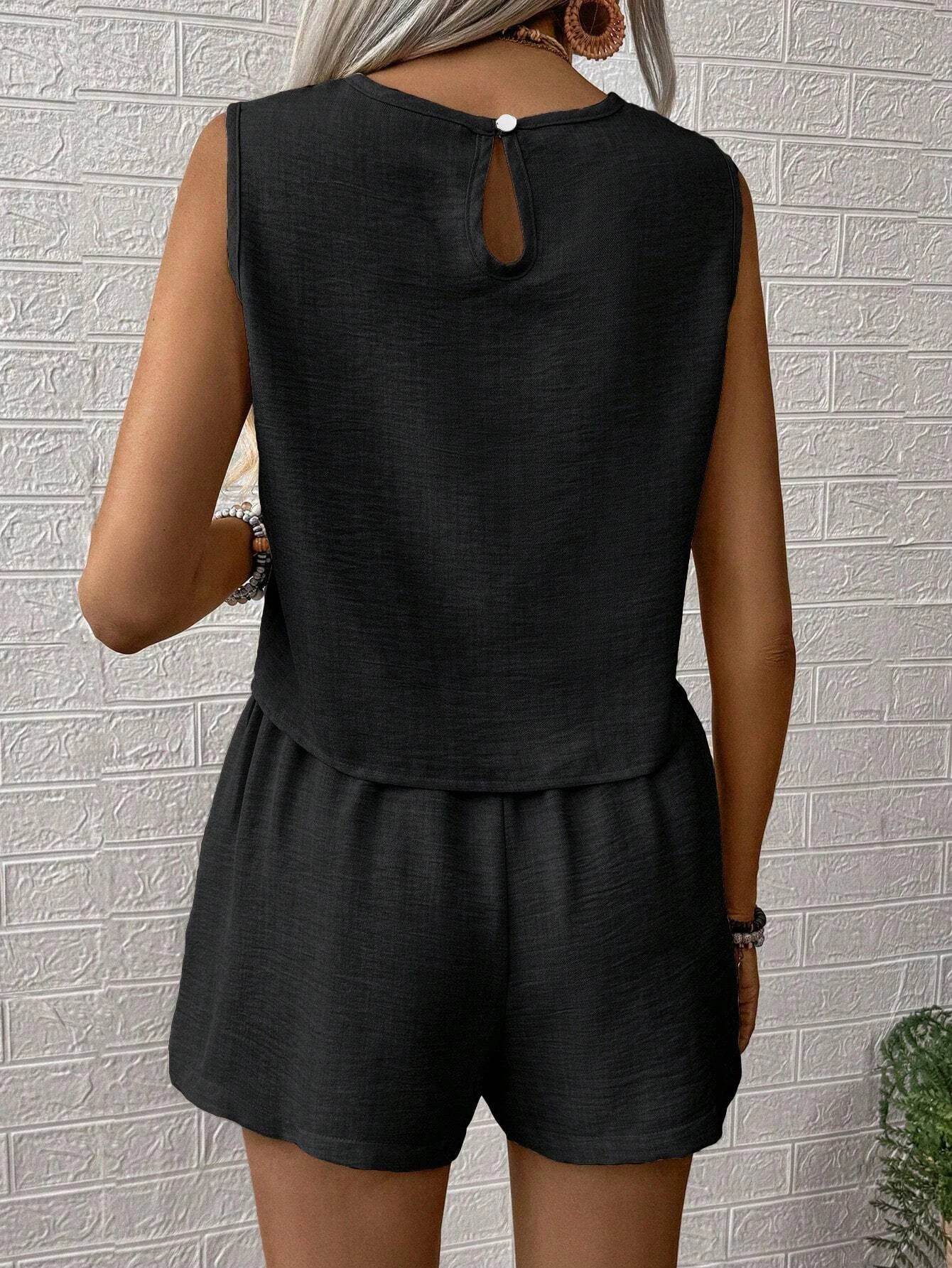 Ladies Solid Vacation Shorts Set - P12 Hub Europe