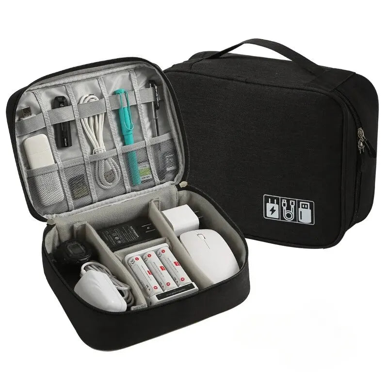 Digital Separated Travel Bag Large Capacity and Multifunctional Mobile Data Cable Power Bank USB Storage Bag