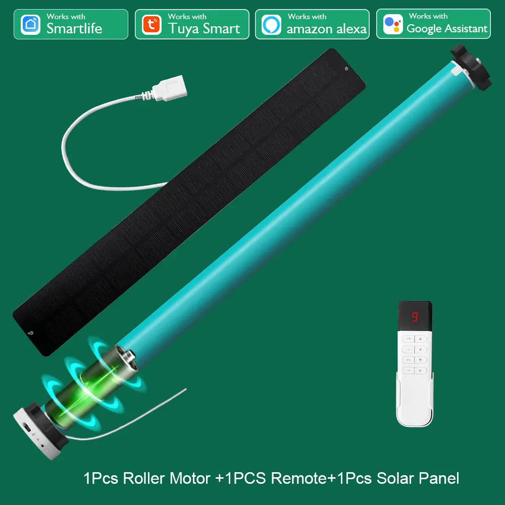 LifeLibero Tuya WiFi ZigBee Battery Smart Curtains Roller Blinds Shade Tube Motor For37 38mm Remote Control Support Alexa Google