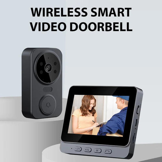Video Doorbell  4.3" IPS | 2-Way Audio, Night Vision, 2.4G Wireless