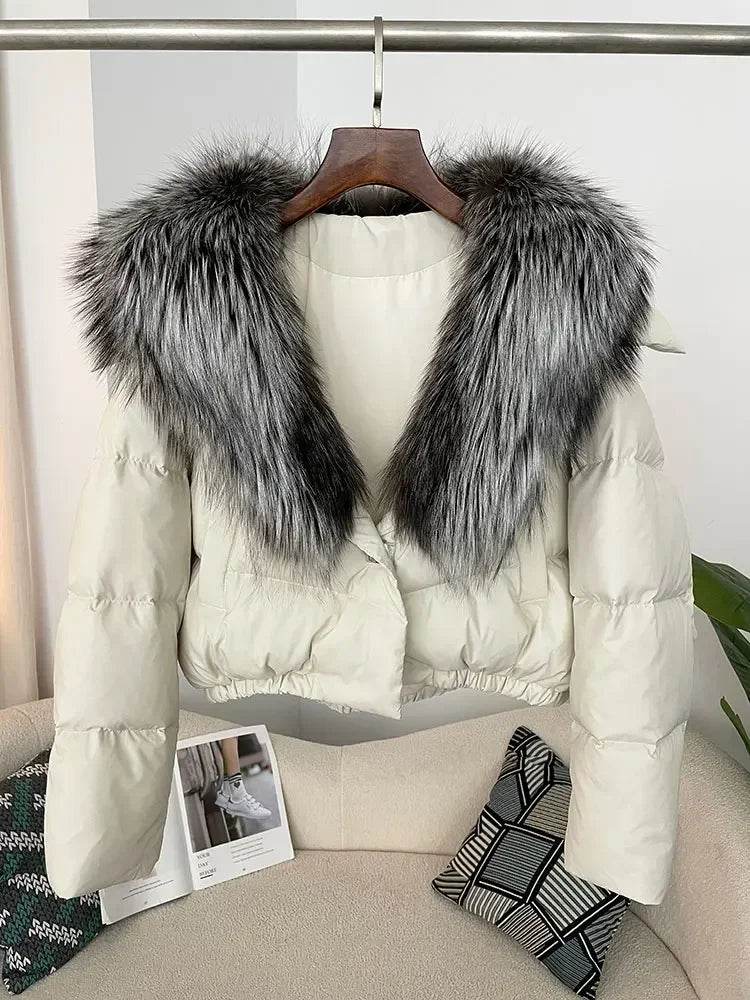 Short Fox Fur Down Puffer - P12 Hub Europe