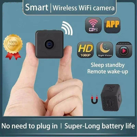 Mini WiFi Camera 1080P Motion Detect, Night Vision, Long Battery - P12 Hub Europe