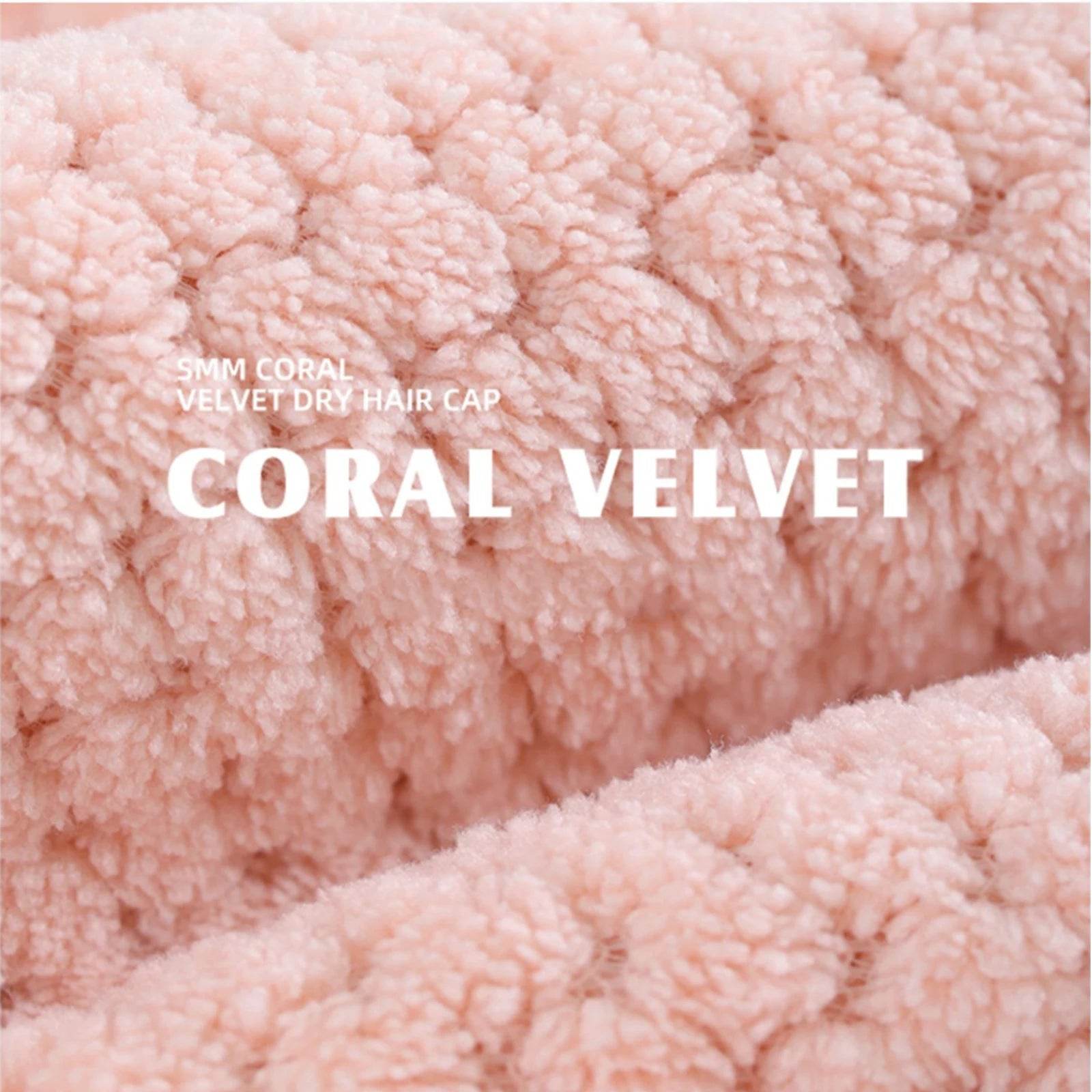 Alileader Microfiber Hair Towel Wrap Super Absorbent Turban Coral Velvet Hair Dry Hat Caps Hair Towels For Women Curly Long Hair - P12 Hub Europe