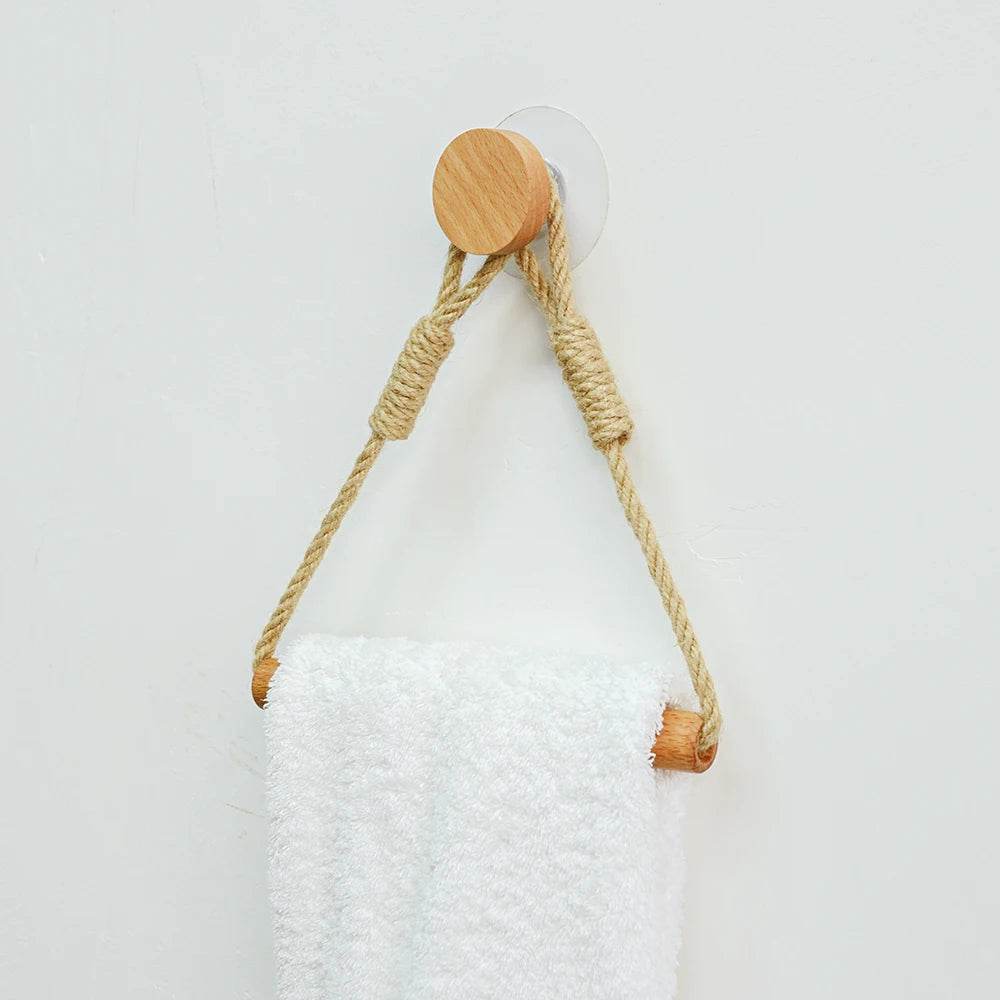 Toilet Paper Holder Wall Mounted WC Washroom Bathroom Accessories Wooden Rolling Paper Tissue Holder for Toilet Towel Rack - P12 Hub Europe