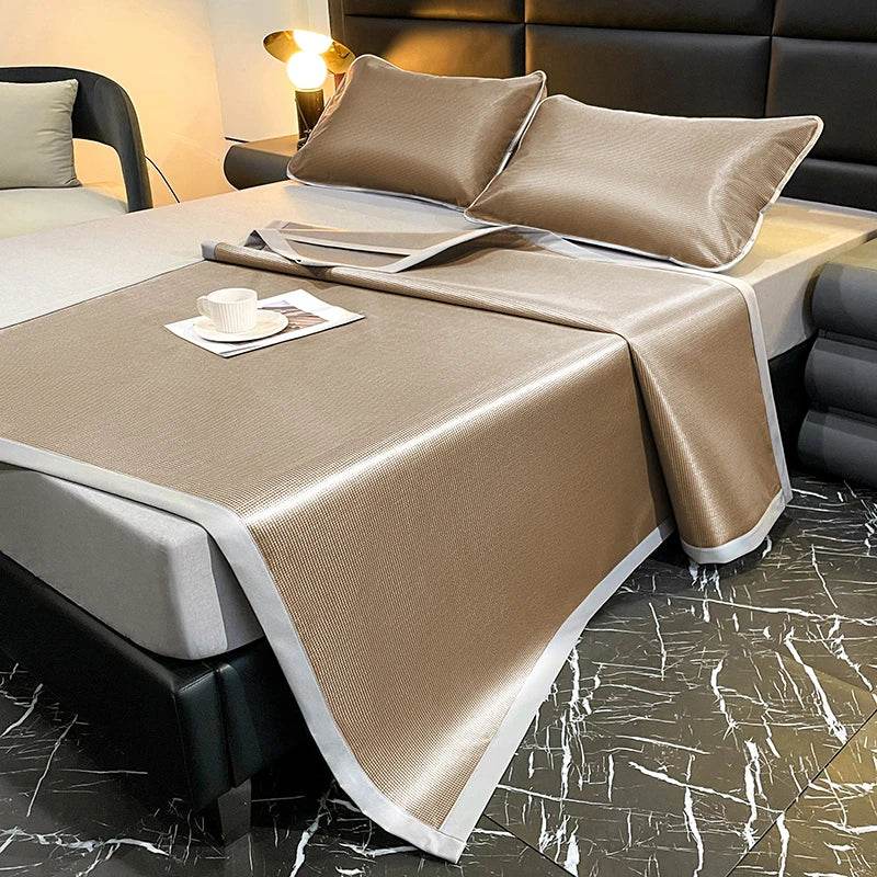 Cooling summer bed mat Carbon Fibres sleeping cold bed pad Natural cool bed cover double mattress cover with pillowcase Bed mats - P12 Hub Europe