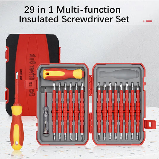 1000V Insulated Screwdriver Set Phillips Slotted Torx Professional  CRV Electrician Magnetic Screw Driver Bit Repair Hand Tools