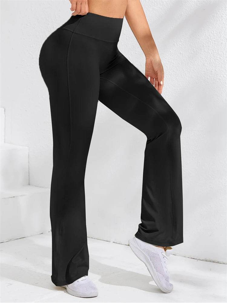 Women's High-Waist Flare Leggings - P12 Hub Europe