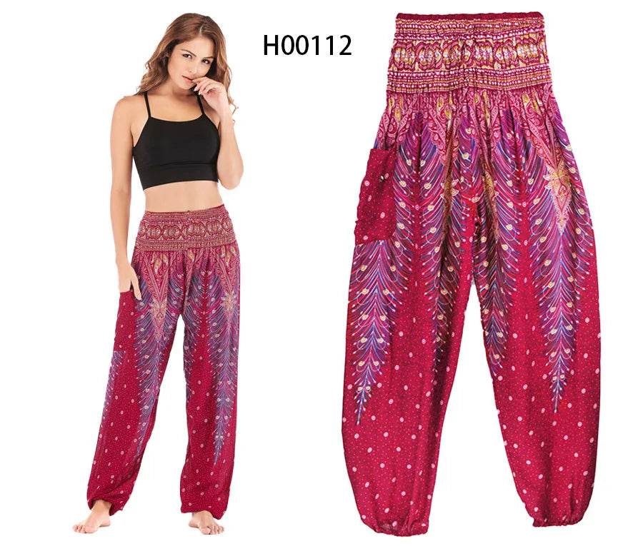 Boho Hippie Harem Yoga Pants - P12 Hub Europe