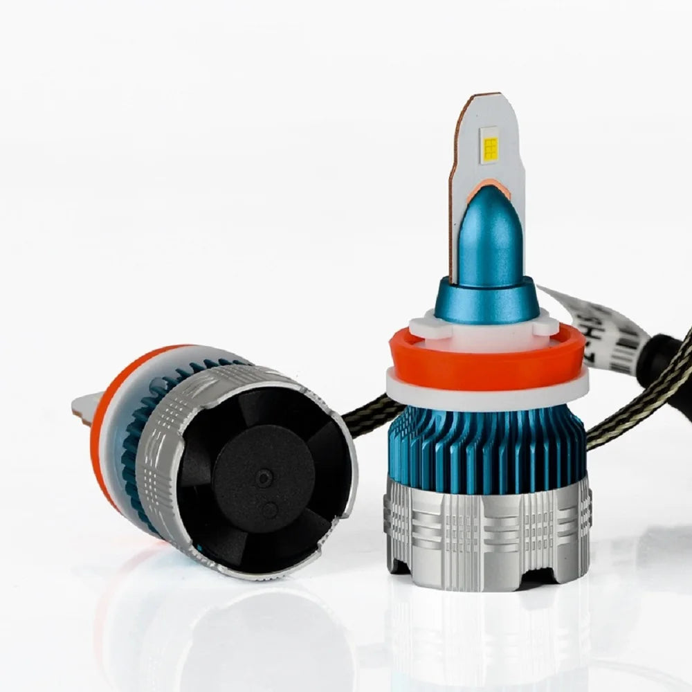 Car high brightness spotlight LED front headlights H11 motorcycle modification replacement Mi2 headlights plug and play