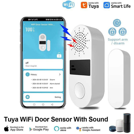 Alarm Door Tuya WiFi 130dB - P12 Hub Europe