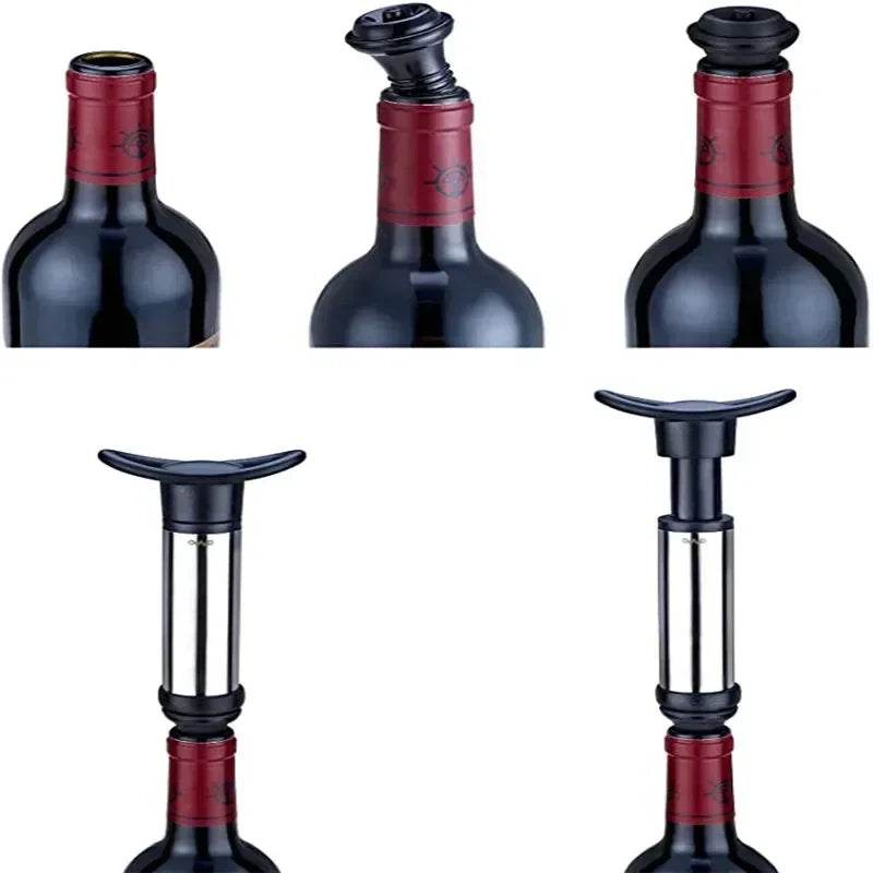 Bar Household Stainless Steel Red Wine Stopper Vacuum Pump Red Wine Vacuum Pump Champagne Stopper - P12 Hub Europe