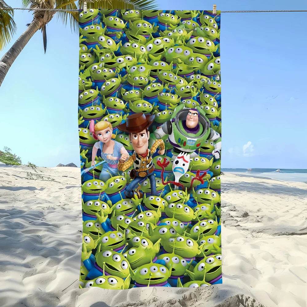 Cartoon T-Toy S-Story Cool Towel Soft Pool Gift For Travel Gym Shower Camping Quick Dry Sports Large Beach Towel - P12 Hub Europe