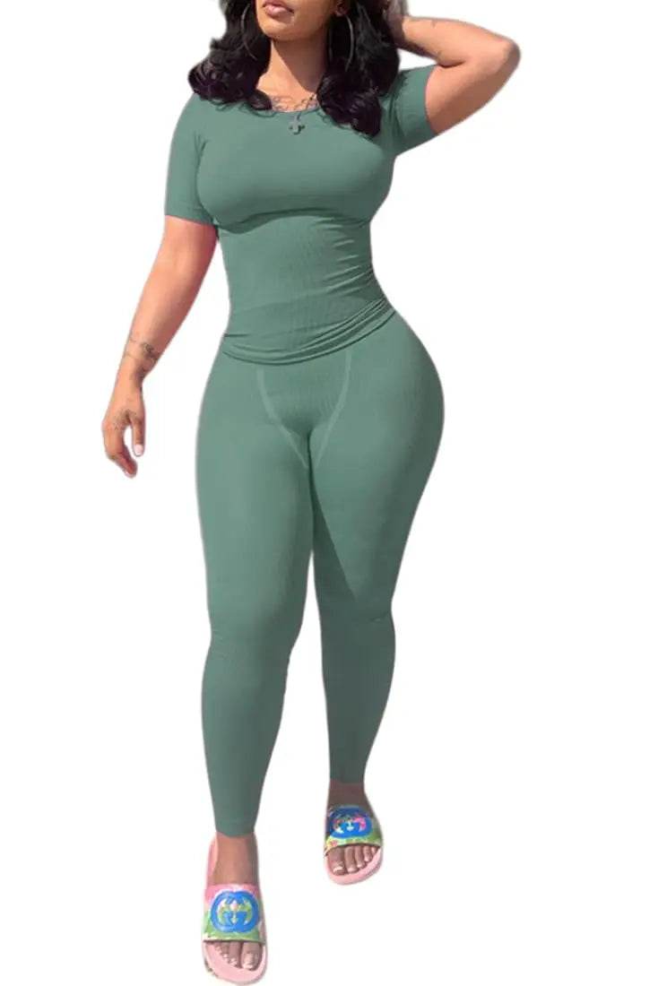 Ribbed Summer Lounge Shorts Set - P12 Hub Europe