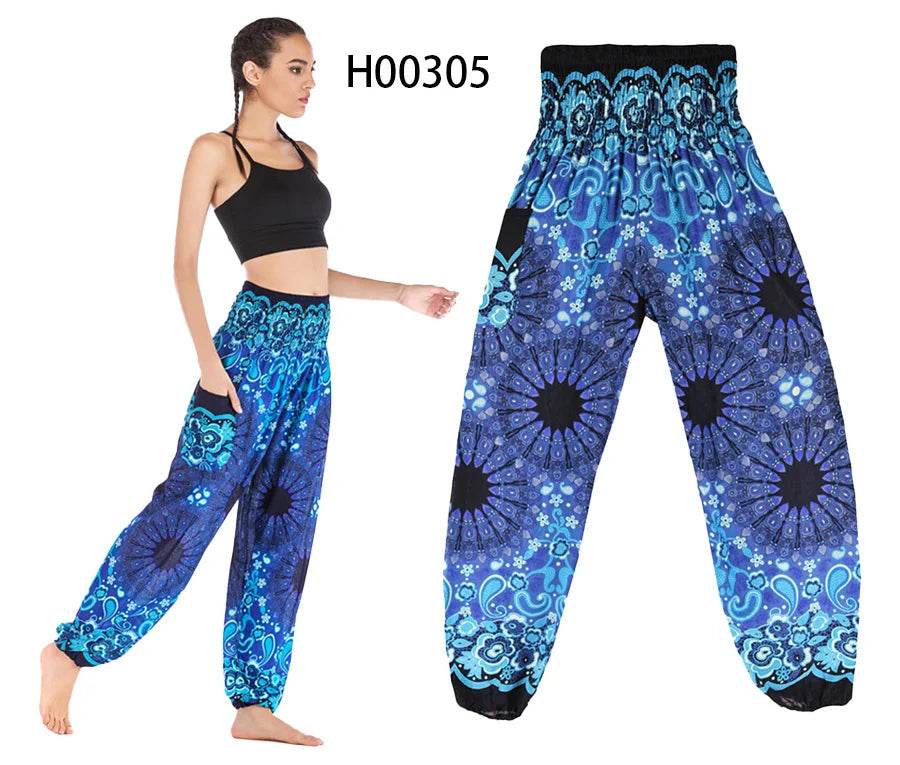 Boho Hippie Harem Yoga Pants - P12 Hub Europe