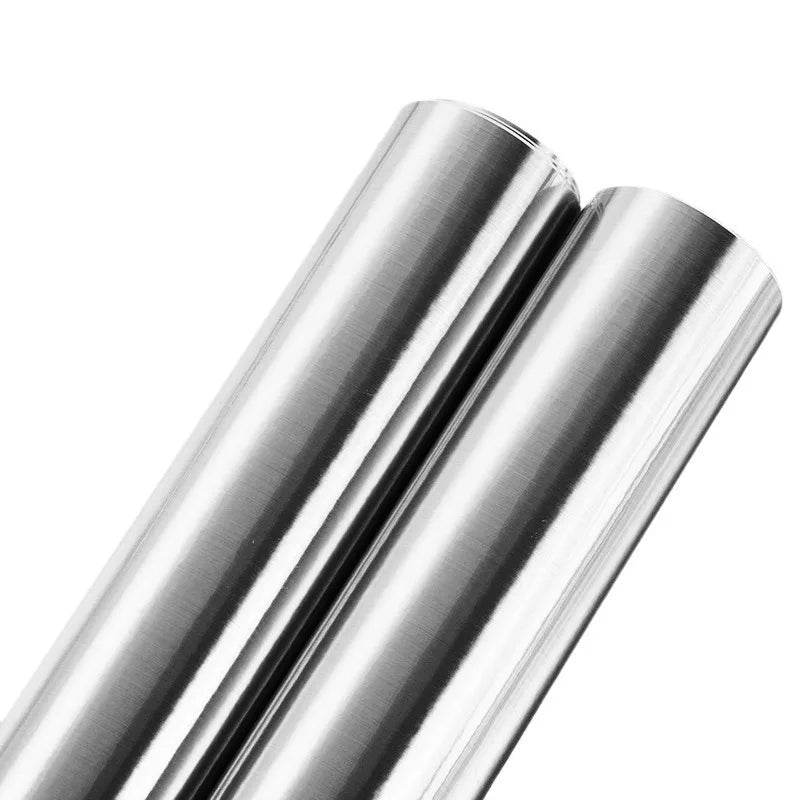 Decorative waterproof fireproof self-adhesive wallpaper 40cm brushed silver refrigerator living room kitchen countertop - P12 Hub Europe