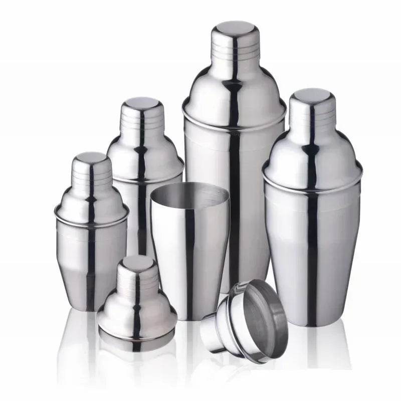 1Pcs 250/350/550/750ml Stainless Steel Cocktail Shaker Cocktail Mixer Wine Martini Drinking Boston Style Shaker Party Bar Tools - P12 Hub Europe