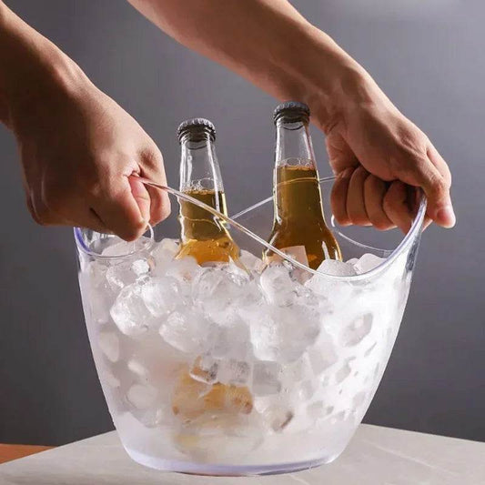 Hot Transparent Ice Cube Storage Bucket Beer Wine Bucket Bar Ice Bucket Container Champagne Can Wine Champagne Beer Chiller - P12 Hub Europe