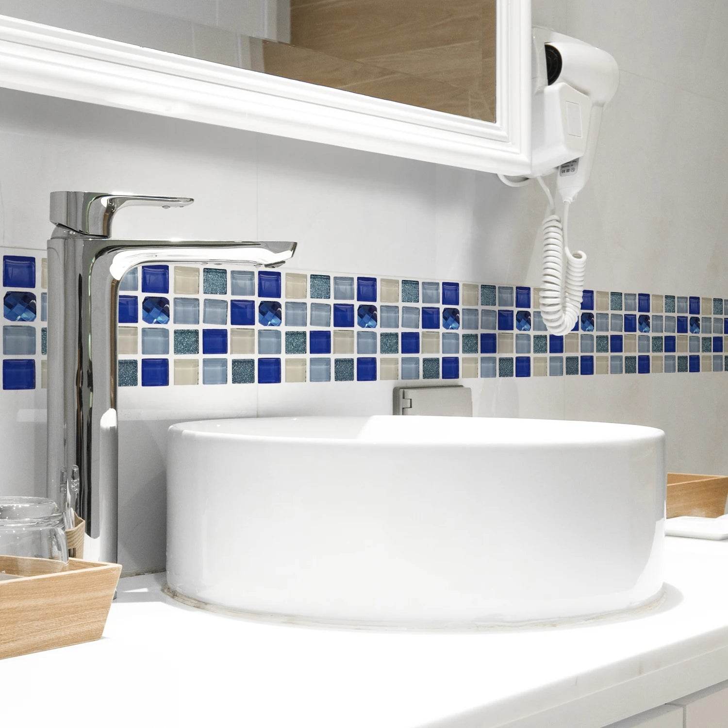 41 Styles Baseboard Stickers Waterproof Peel & Stick Waistline Wall Sticker Floor Border Sticker For Kitchen Bathroom 10x200cm - P12 Hub Europe