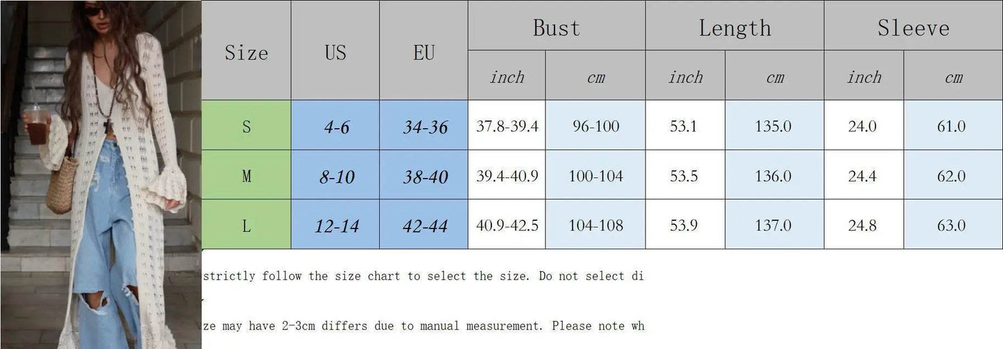 See-Through Knit Cardigan Dress - P12 Hub Europe
