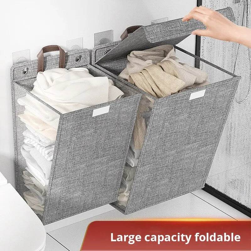 Foldable Wall-Mounted Laundry Hamper - P12 Hub Europe