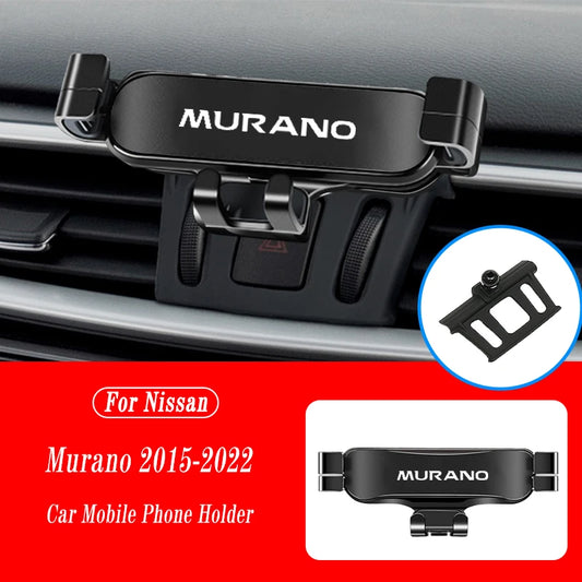 Car Mobile Phone Holder For Nissan Murano 2015-2022 Air Vent Mounts Stand GPS Gravity Navigation Bracket Car Accessories