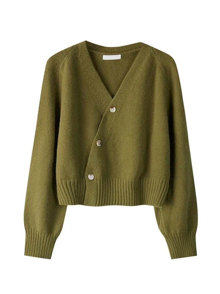 Diagonal V-Neck Cardigan - P12 Hub Europe