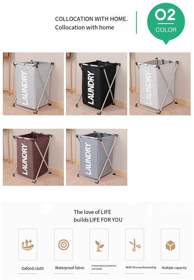 Foldable Waterproof Grid Laundry Basket - P12 Hub Europe
