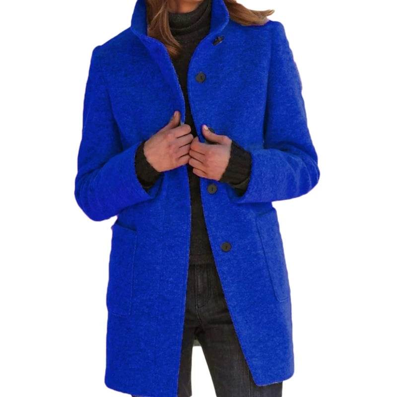Warm Wool Blend Trench Coat - P12 Hub Europe