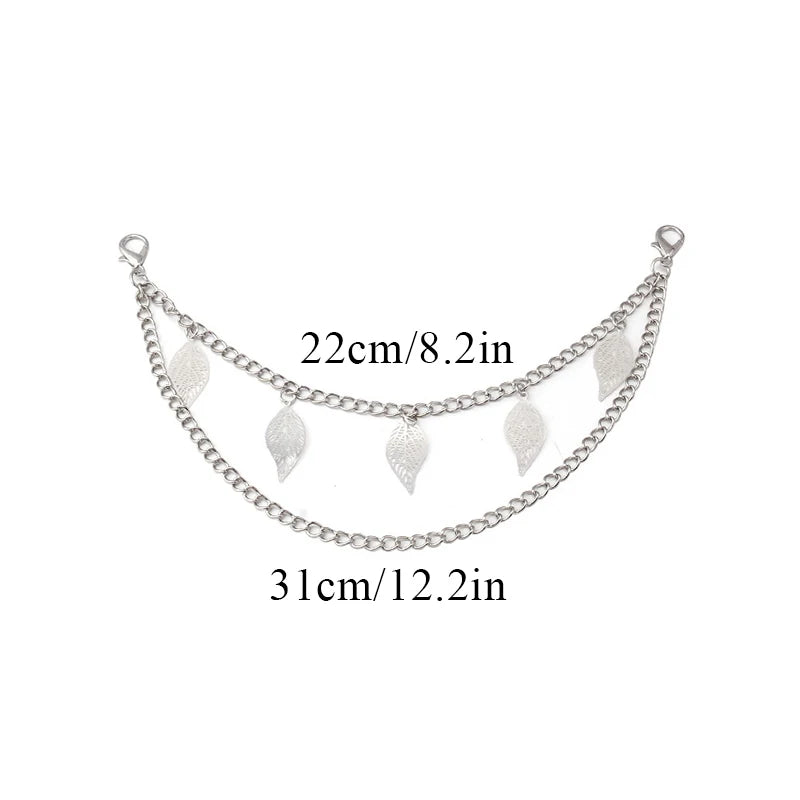 Multi-layer Metal Bag Chain DIY Handles Butterfly Heart Star Pendant Shoulder Bag Chain Replacement Bag Accessories Pearl Chain