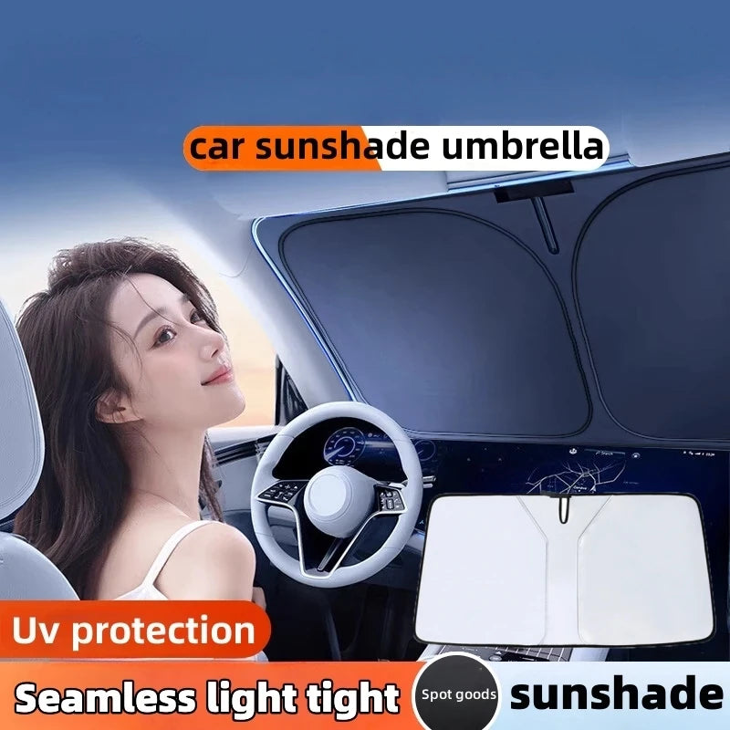 Car Front Sunshades Foldable Windshield Sun Blocker Universal Fit for Car,Truck,SUV