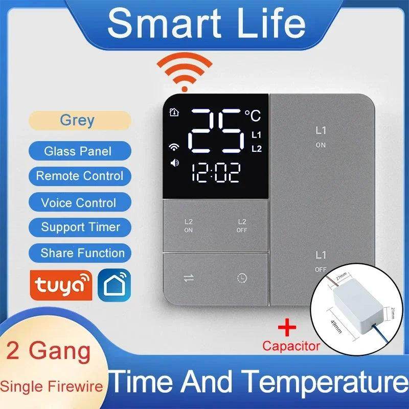 WiFi Smart Switch Temp Time 1-3 Gang - P12 Hub Europe