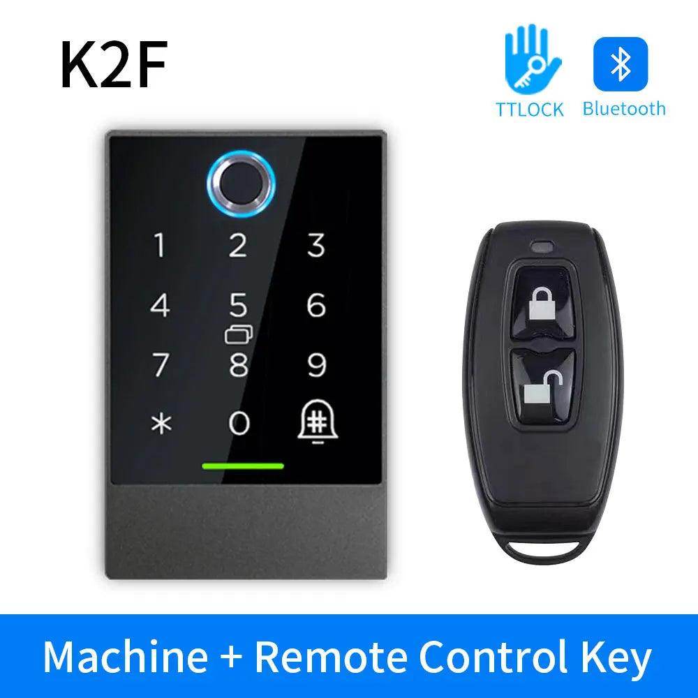 Bluetooth Fingerprint Access Control TTLock App, IP65/66, RFID, Password - P12 Hub Europe