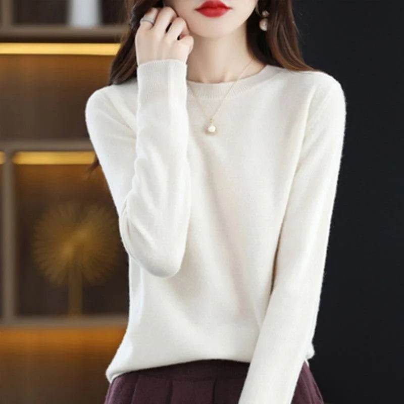 Women's Basic O-Neck Sweater - P12 Hub Europe