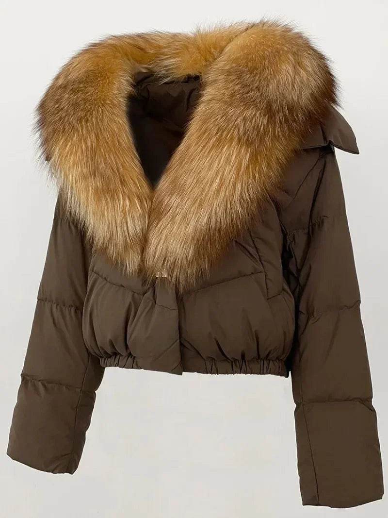 Short Fox Fur Down Puffer - P12 Hub Europe