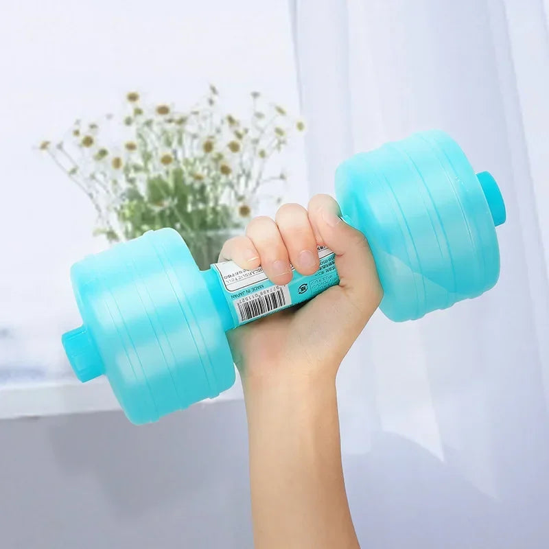 1kg Portable Comprehensive Home Water Flooding Dumbbells For Fitness Aquatic Barbell Gym Weight Loss Exercise Women Accessories
