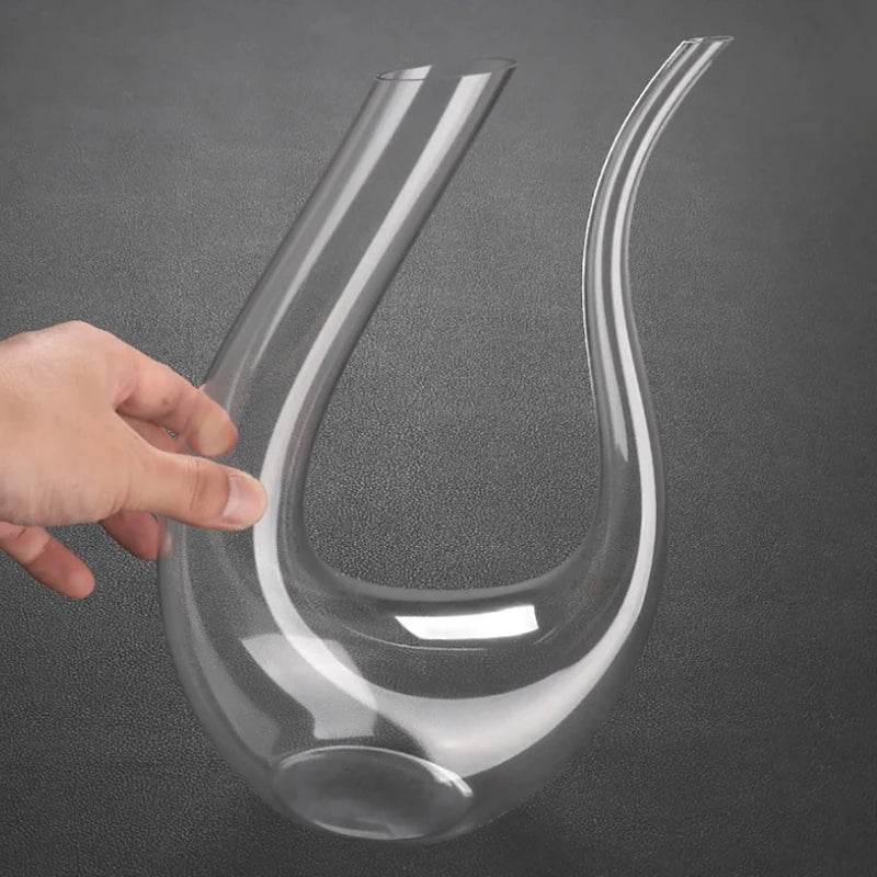 Crystal U-shaped Wine Decanter Gift Box Swan Decanter Creative Wine Separator - P12 Hub Europe