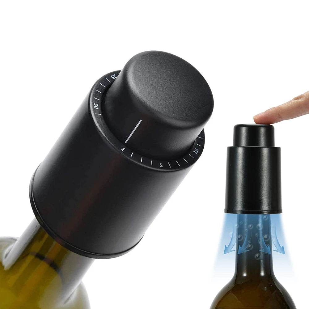 Wine Bottle Stoppers Reusable Wine Stoppers Vacuum Wine Preserver Wine Savers Vacuum Pump Corks Keep Wine Really Fresh - P12 Hub Europe