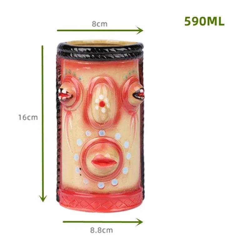 60 Types Ceramic Hawaii Tiki Mugs Creative Cocktail Glasses Beer Glass Martini Glasses Wine Glass Funny Cup Gift for Men - P12 Hub Europe